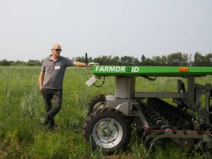 Stefan Graner with his FarmDroid